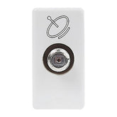 TV socket system, direct hole, 1 module, original white